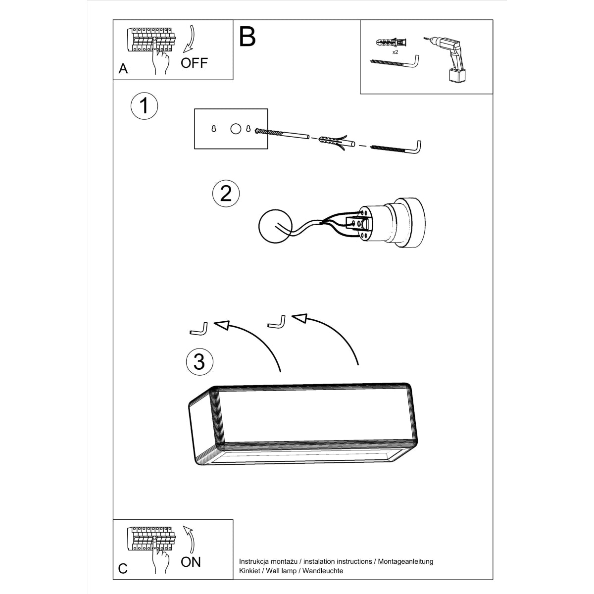 Applique Rectangle Céramique Blanche