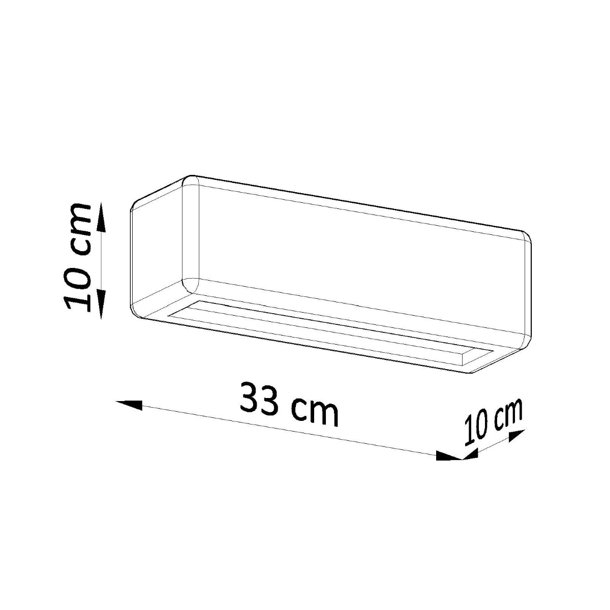 Applique Rectangle Céramique Blanche
