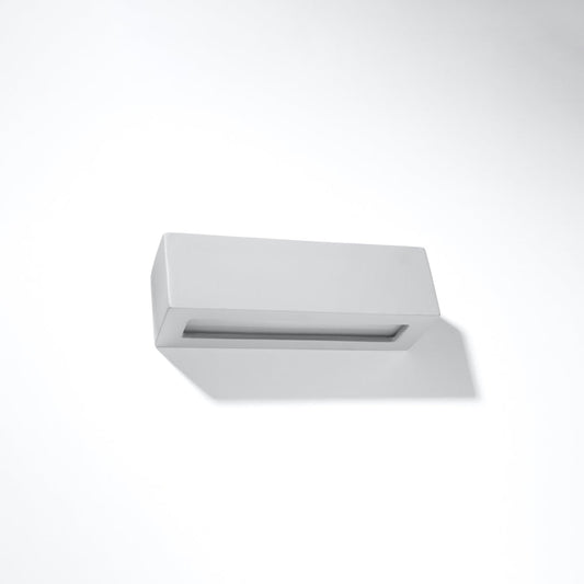 Applique Rectangulaire Céramique Grise Haut/Bas