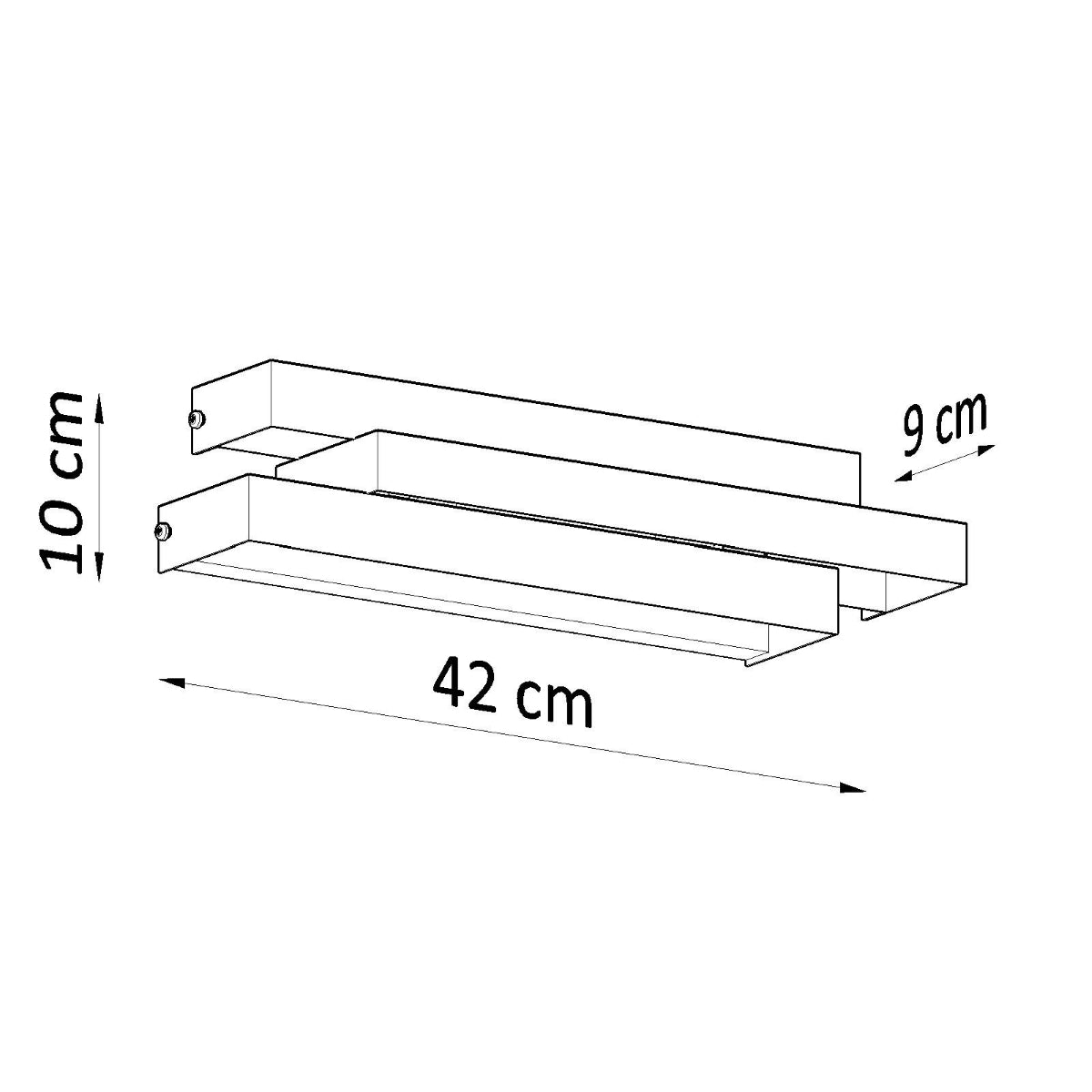 Applique Triple Étage Blanche