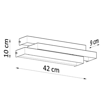 Applique Triple Étage Blanche