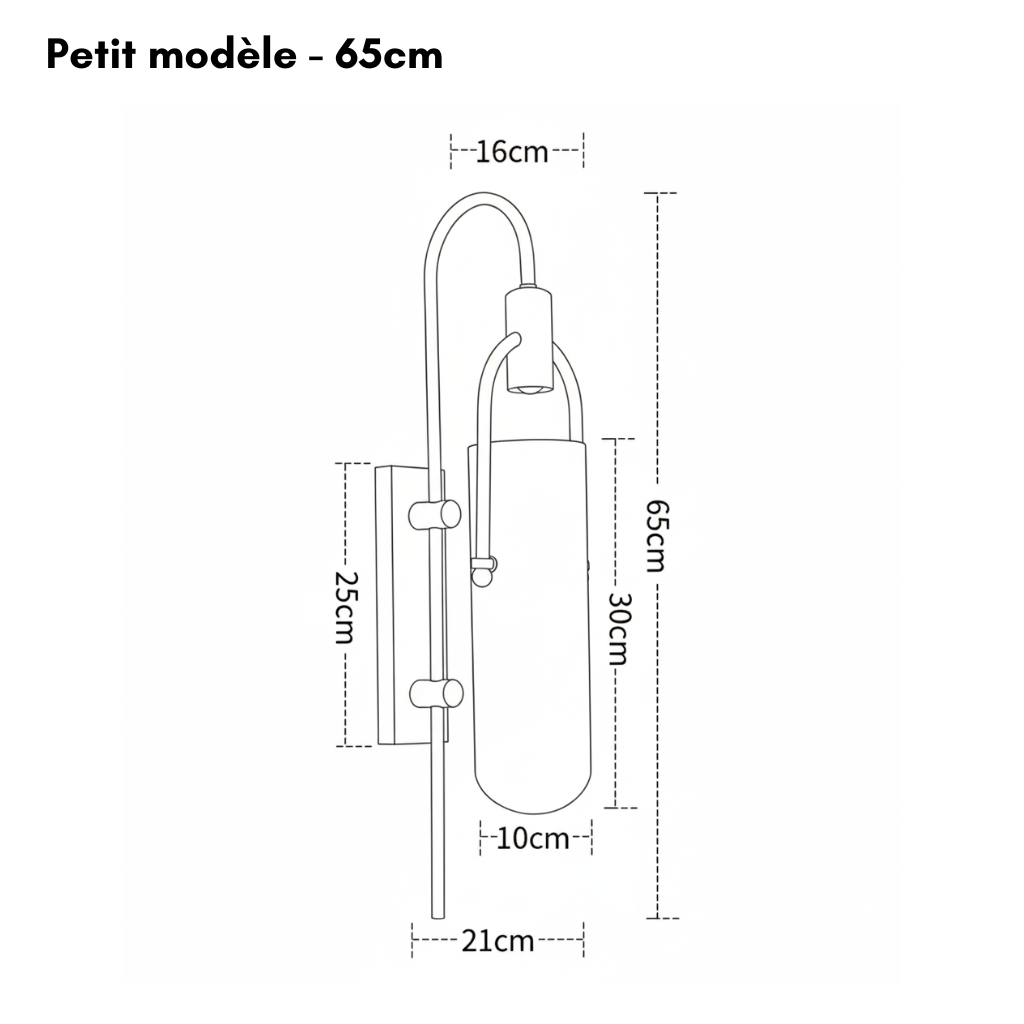 Applique Verre Opalin et Laiton Doré