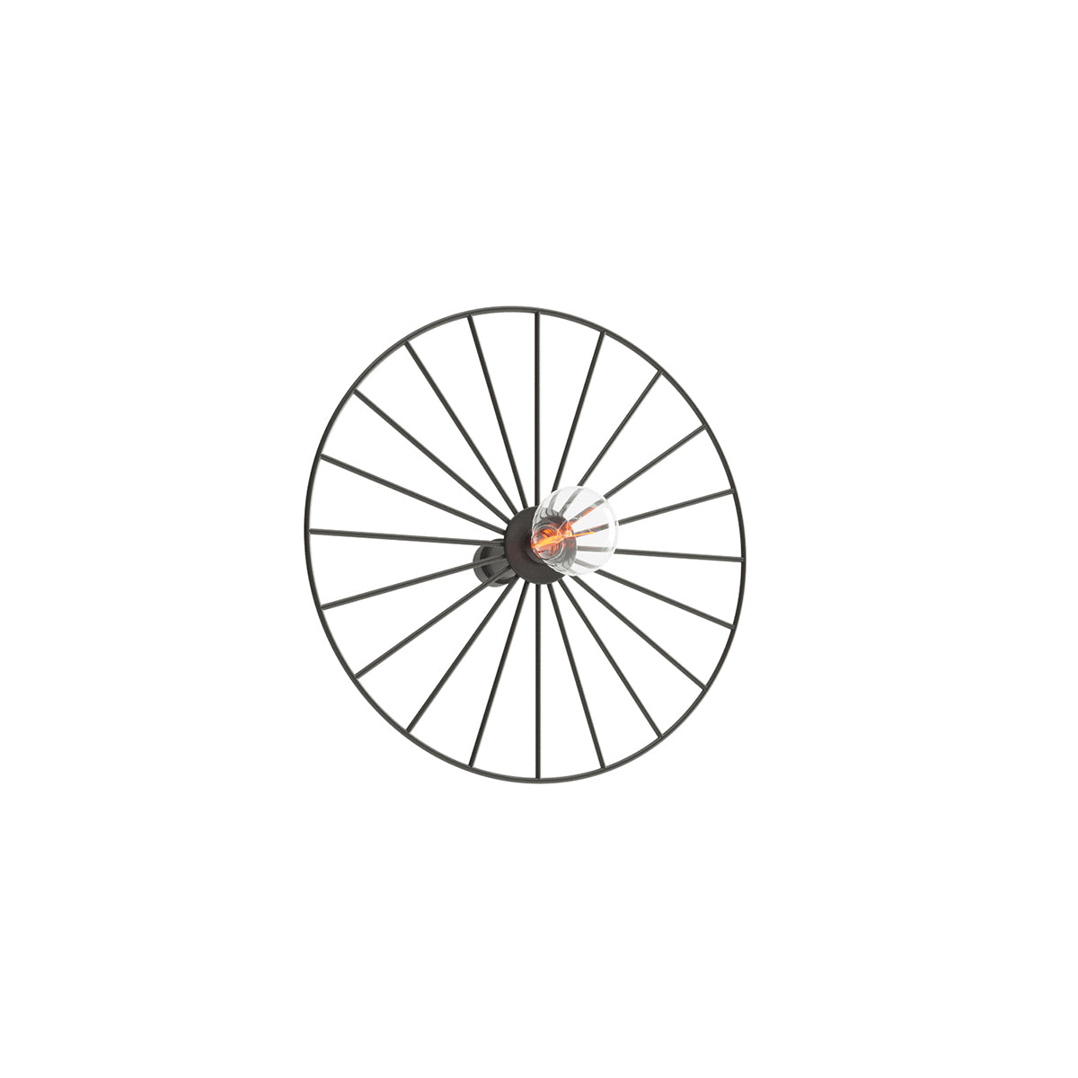 Applique Plafonnier Modulable Ronde 30 cm Noir