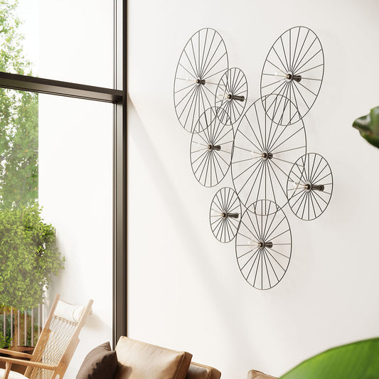 Applique Plafonnier Modulable Ronde 30 cm Noir