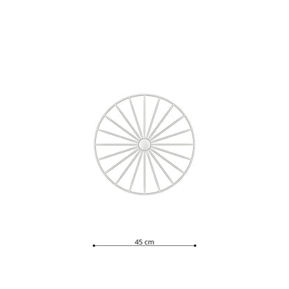 Applique Plafonnier Modulable Ronde 45 cm Noir