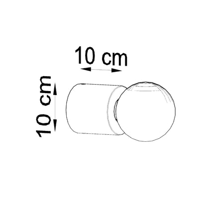Applique Pure Circulaire en Béton