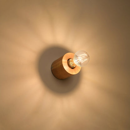 Applique Pure Circulaire Bois Naturel