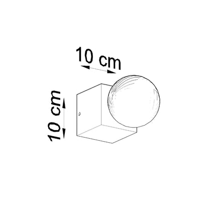 Applique Pure Cube Bois Naturel
