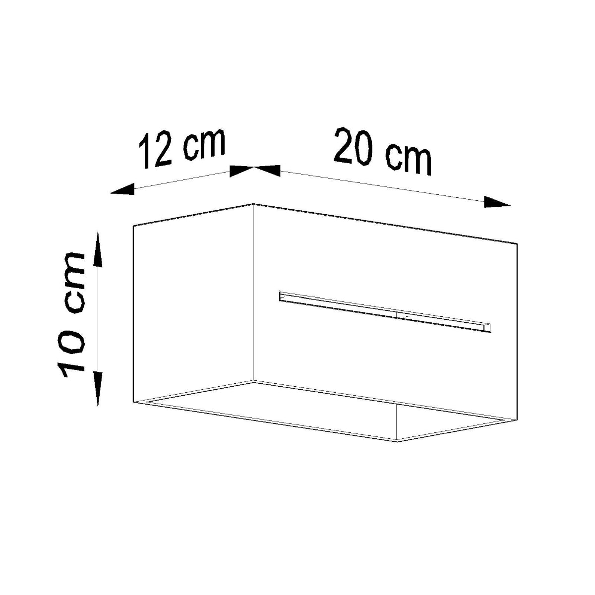 Applique Rectangle Ouvert Blanche