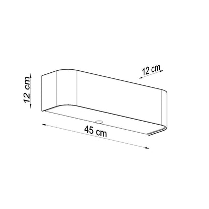 Applique Rectangulaire Blanche en Tissu