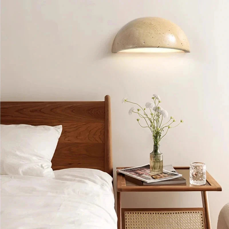 Applique Demi-Cercle Travertin Naturel
