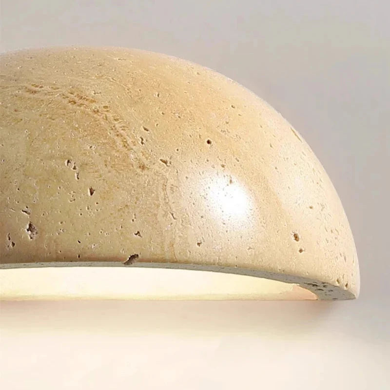 Applique Demi-Cercle Travertin Naturel
