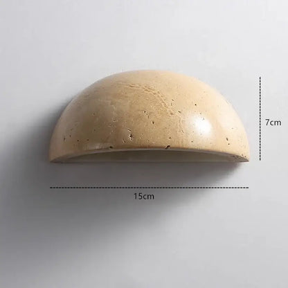 Applique Demi-Cercle Travertin Naturel