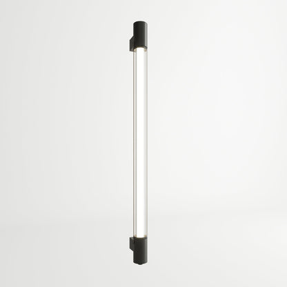 Applique Tube Noir Industriel