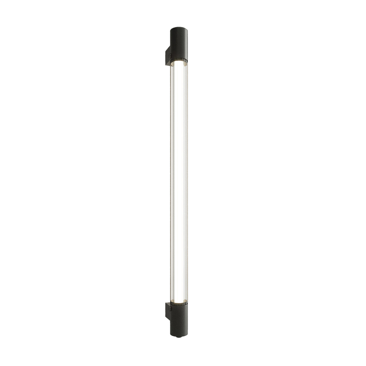 Applique Tube Noir Industriel