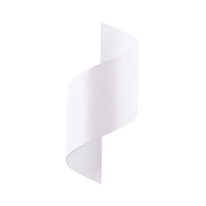 Applique Vortex Spirale Acier Blanc