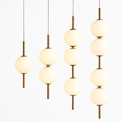 Boule de verre suspension pour chambre chevet lampe suspendue lustres de plafond éclairage moderne décoration entrée Luminaire Led