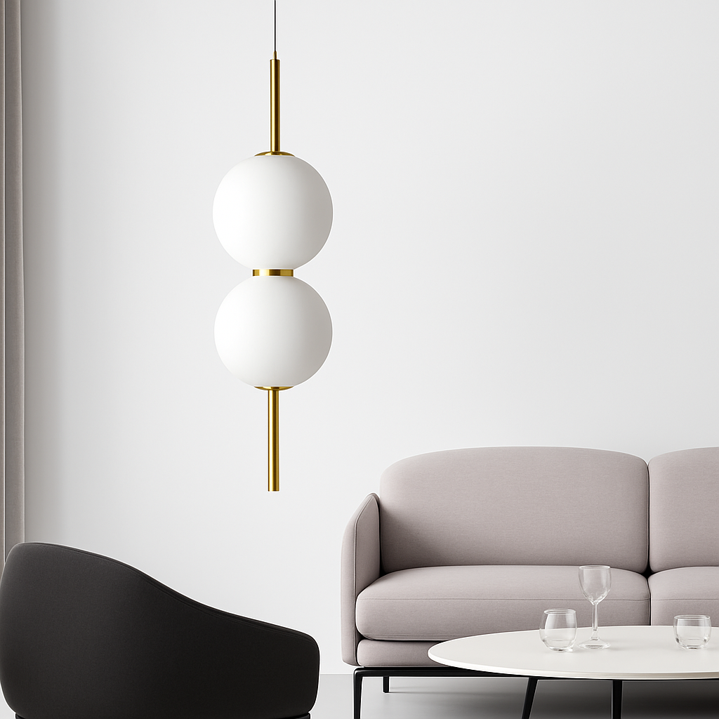 Boule de verre suspension pour chambre chevet lampe suspendue lustres de plafond éclairage moderne décoration entrée Luminaire Led