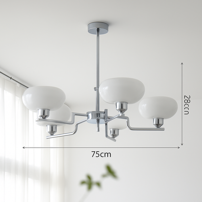 lustre bauhaus abat-jour en verre design art déco moderne
