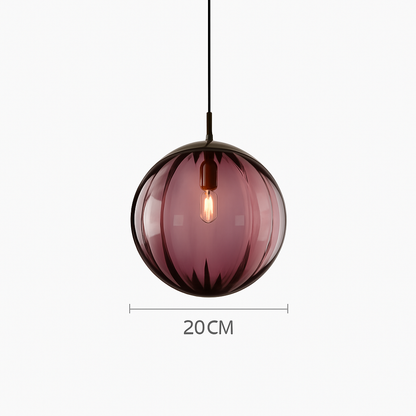 lustre boule de verre moderne grain d'eau luminaire suspendu nordique