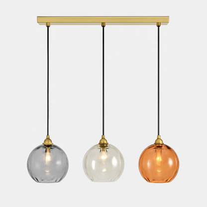 lustre boule de verre moderne grain d'eau luminaire suspendu nordique