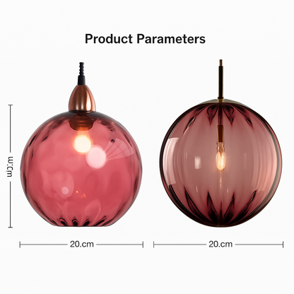 lustre boule de verre moderne grain d'eau luminaire suspendu nordique