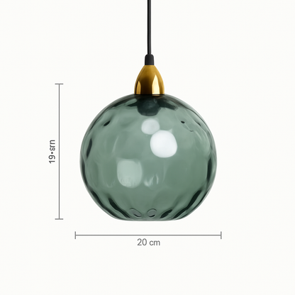 lustre boule de verre moderne grain d'eau luminaire suspendu nordique
