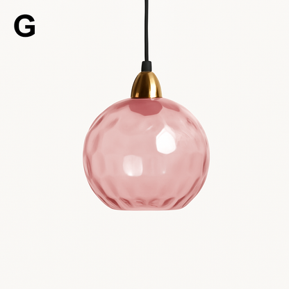 lustre boule de verre moderne grain d'eau luminaire suspendu nordique