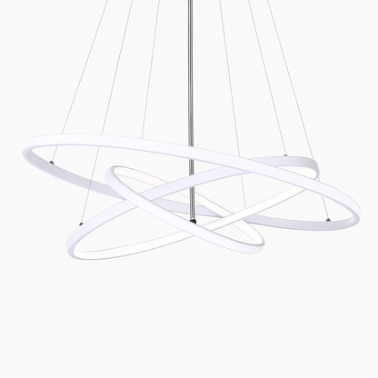 Lustre design anneaux suspendus à LED Deco