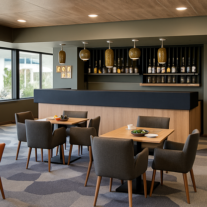 lustre design en verre pour bar et restaurant