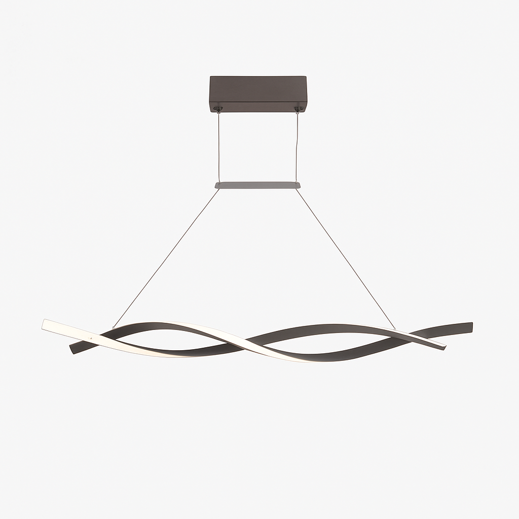 Lustre design LED en forme de vagues Callan