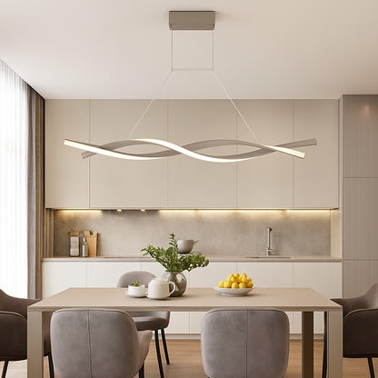 Lustre design LED en forme de vagues Callan