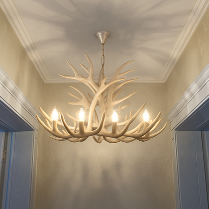 lustre en résine en forme de bois de cerf pour décoration de maison