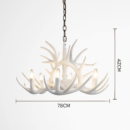 lustre en résine en forme de bois de cerf pour décoration de maison