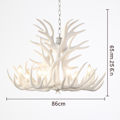 lustre en résine en forme de bois de cerf pour décoration de maison