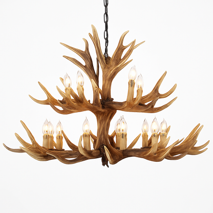 lustre en résine en forme de bois de cerf pour décoration de maison