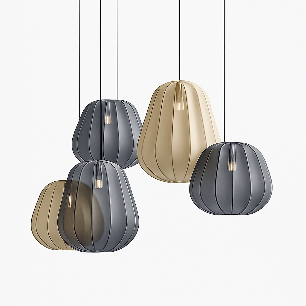 lustre en tissu wabi-sabi pour restaurant et bar décoratif