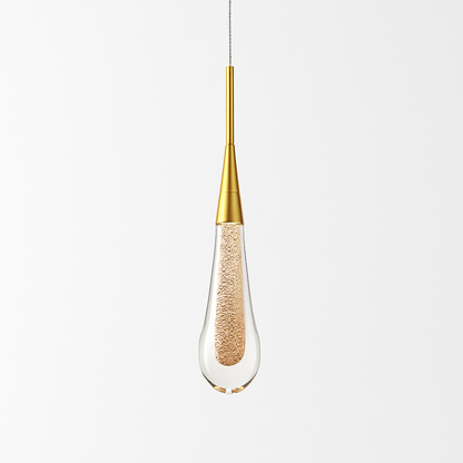 lustre goutte d'eau en cristal pour décoration intérieure