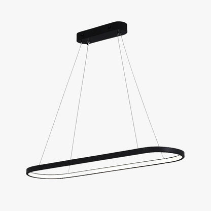 Lustre LED design suspendu en arrondi aluminium