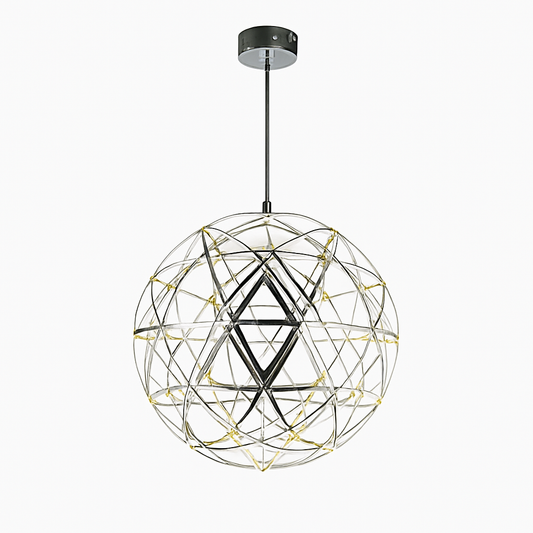 lustre led suspendu design moderne en forme de boule