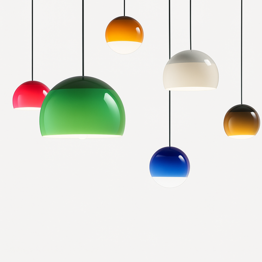 lustre moderne en verre décoratif pour intérieur élégant