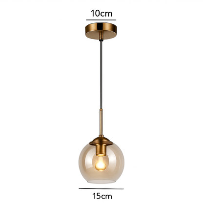 lustre moderne en verre transparent éclairage réglable design élégant
