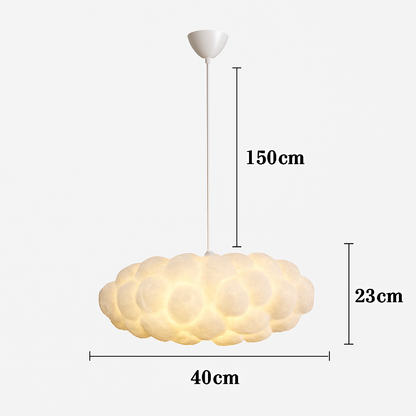 lustre moderne led en forme de nuage flottant pour restaurant