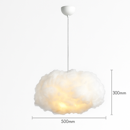 lustre moderne led en forme de nuage flottant pour restaurant