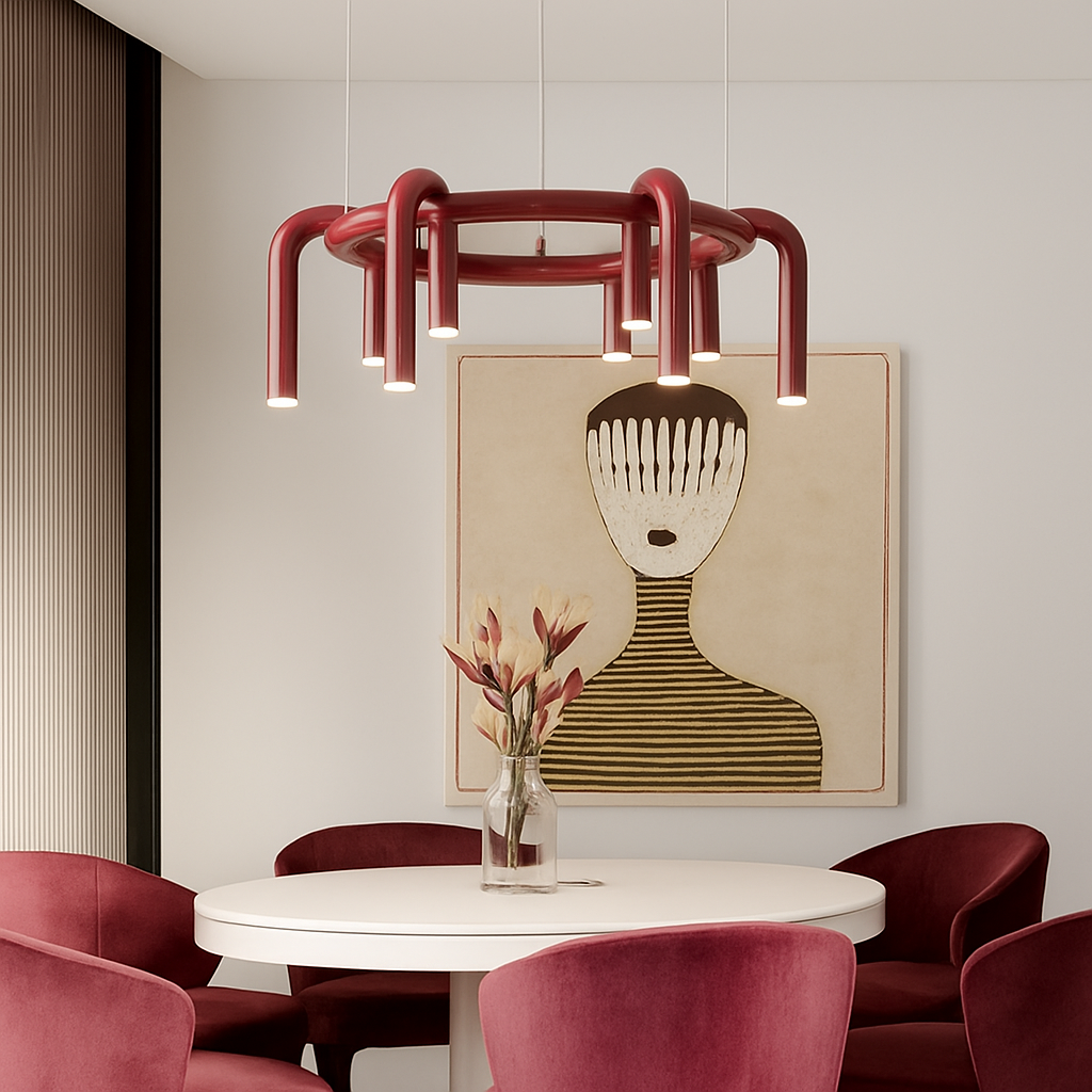 Lustre moderne nordique salon restaurant