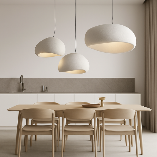 lustre moderne nordique wabi sabi led suspendu loft