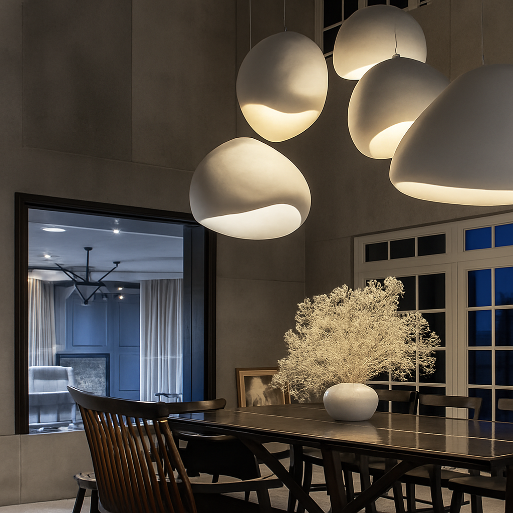 lustre moderne nordique wabi sabi led suspendu loft