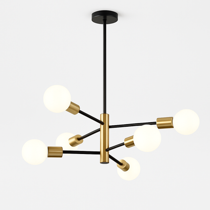 lustre moderne spoutnik satellite à 2/4/8 têtes suspendu