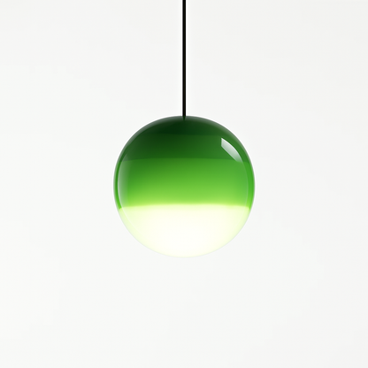 lustre nordique en verre dégradé à suspension led créatif