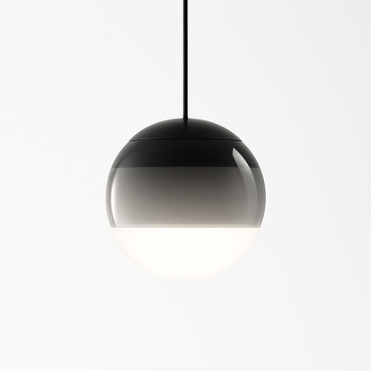 lustre nordique en verre dégradé à suspension led créatif